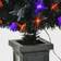 National Tree Company Halloween Black Fiber Optic Entrance Christmas Tree 48"