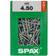 Spax 4 400 Stück, Teilgewinde, Senkkopf, t-star plus 4191010400506