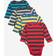 Leveret Baby Cotton Striped Bodysuits 4-pack - Multi Striped 3