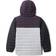 Columbia Boy's Powder Lite Hooded Jacket - Grey/Dark Purple/Black