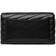 Tory Burch Kira Chevron Chain Wallet - Black/Rolled Nickel