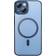 Baseus Glitter-beskyttelsessett, gjennomsiktig magnetdeksel og herdet glass for iPhone 14 Plus blå
