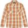 Urban Classics Long Oversized Checked Leaves Shirt, Softseagrass/rot