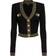 Balmain Cropped-Cardigan Gold