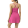 Halara Everyday Cloudful Fabric Backless 2-in-1 Flare Workout Dress-Wannabe - Fuchsia Purple