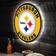 Evergreen Pittsburgh Steelers LED Round Wall Décor