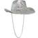 Nicky Bigs Novelties Iridescent Holographic Rave Bachelorette Party Metallic Space Cowgirl Cowboy Hat