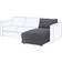 Ikea Vimle Chaise Longue Module Sofaüberzug Grau (57x38cm)