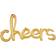 Anagram Air Balloon "Cheers" Gold CVS