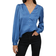 Vila Ellette V-Neck Shirt - Federal Blue