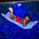 PoolCandy Illuminated Led 72" Swimming Raft Clear Clear