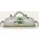 Bouquet Green Butter Dish