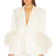 Revolve Doubleface Broad Shoulder Blazer W - Cream