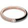 Pandora ME Pavé & Double Ring - Rose Gold/Black/Transparent