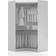 Manhattan Comfort Mulberry Open Wardrobe 137.9x81.3"