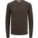 Jack & Jones Atlas Round Neck Knitted Sweater - Brown/Mulch