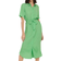 Only Short Sleeve Midi Dress - Absinthe Green