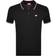 Diesel mens smith logo polo shirt black/red