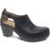 Dansko Women's Sassy Black Milled Heel 11.5-12 Adjustable Strap, Comfort