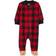 Carter's Baby Holiday Bear Zip-Up Fleece Sleep & Play Pajamas - Red/Black