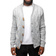 XRay Waffle Knitted Shawl Collar Cardigan - Light Grey