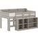 BK Furniture Hamilton Loft Bed with Storage Unit 45.9x77.2"
