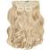 Lullabellz Super Thick Blow Dry Wavy Clip In Hair Extensions 22 inch California Blonde 5-pack