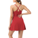 Halara Everyday Cloudful Fabric Backless 2-in-1 Flare Workout Dress-Wannabe - Mars Red