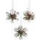 GANZ Mistletoe Pine Snowflakes Christmas Tree Ornament 3