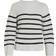 Vila Striped Knitted Pullover - White Alyssum