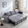 Morden Fort Sleeper Couch Gray Sofa 91" 3 Seater