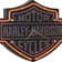 Harley-Davidson Etched Bar & Shield Wall Clock 14"