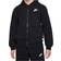 Nike Older Kid's Club Fleece Full-Zip Hoodie - Black/White (FD3004-010)