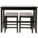 New Ridge Home Goods Bar Set Console Table 18.5x48.5"