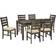 Ashley Rokane Brown Dining Set 36x60" 7