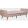 Novogratz Tallulah Memory Pink Velvet Sofa 83" 2 Seater
