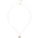 Michael Kors Pave Engravable Pendant Necklace - Gold/Transparent