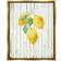 Stupell Industries Le Citrons Lemon Fruits Rustic Grey Framed Art 25x31"