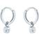 Ted Baker Sinalaa Huggie Earrings - Silver/Transparent