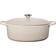 Le Creuset Meringue Signature Cast Iron Oval med lock 6.3 L