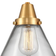 Innovations Lighting Cone Satin Gold / Clear Ceiling Flush Light 12"