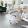 Flash Furniture Kelista Light Gray Mesh/White Frame Office Chair 41.2"
