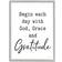 Stupell Industries Begin Each Day with God Grace Gratitude Phrase Framed Wall Decor