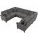 Bush Coventry 113W French Gray Herringbone Sofa 113"