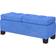 Homcom Upholstered Dark Blue Storage Bench 45.8x18.5"