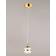 ET2 Lighting Swank Natural Aged Brass Pendant Lamp 4.5"