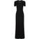 Palm Angels logo-embroidered knitted maxi dress women Cotton/Polyester/Elastane Black