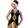 Fun Roaring 20's Women's Velvet Diamond Flapper Costume