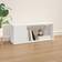 vidaXL Table Concrete White High Gloss Fernsehschrank 80x32cm