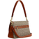 Coach Soft Tabby Shoulder Bag In Micro Signature Jacquard - Brass/Cocoa Burnished Amb